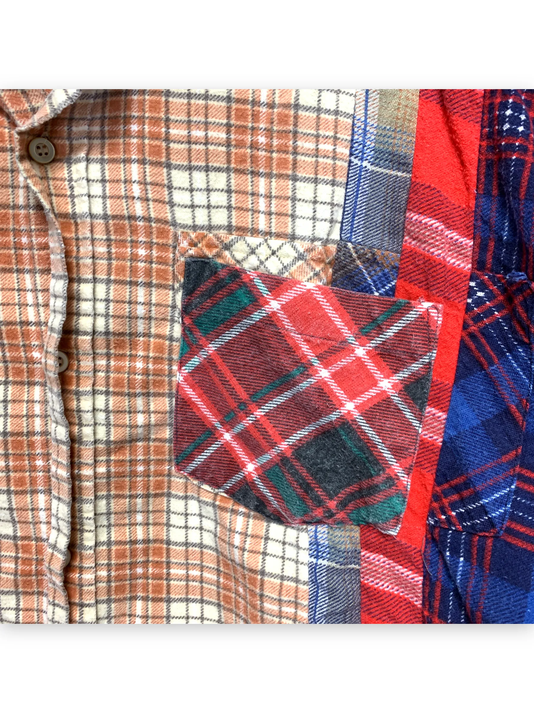 [OS] Needles Rebuild 7 Cut Oversized Flannel Shirt